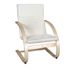 Mia Bentwood Reclining Chair- Natural/ Beige