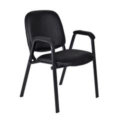 Ace Vinyl Stack Chair- Black