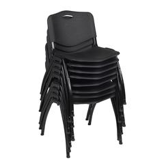 'M' Stack Chair (8 pack)- Black