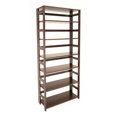 Flip Flop 67" High Folding Bookcase- Mocha Walnut