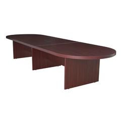 Legacy 168" Modular Racetrack Conference Table with Power Data Grommet- Mahogany