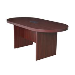 Legacy 71" Racetrack Conference Table with Power Data Grommet- Mahogany