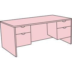 Legacy 66" Double Pedestal Desk- Cherry