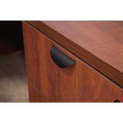 Legacy 71" Double Pedestal U-Desk with 47" Bridge- Cherry