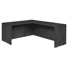 Legacy 66" L-Desk Shell with 47" Return Shell- Ash Grey