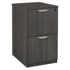 Legacy Deskside 2 Drawer File Cabinet- Ash Grey