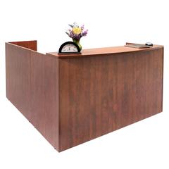 Legacy Single Pedestal Reception Desk- Cherry