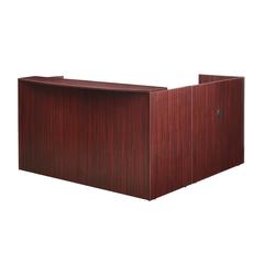 Legacy Single Pedestal Reception Desk- Mahogany