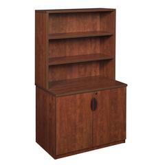 Legacy 29" Storage Cabinet with Open Hutch- Cherry