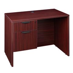 Legacy 42" Single Pedestal Desk- Mahogany