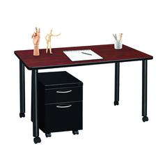 Regency Kee 48 x 24 in. Mobile Desk with Storage