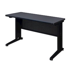 42 x 24 in. Seminar Training Table- Grey