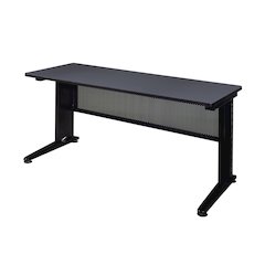 72 x 24 in. Seminar Training Table- Grey