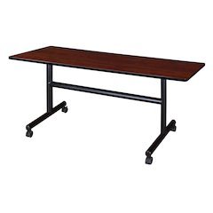 60 x 30 in. Flip-Top Training Nesting Table- Cherry