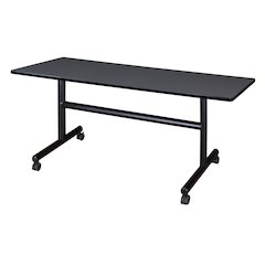 60 x 30 in. Flip-Top Training Nesting Table- Grey