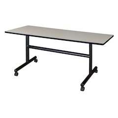 60 x 30 in. Flip-Top Training Nesting Table- Maple