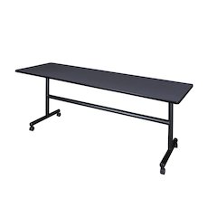 84 x 24 in. Flip-Top Training Nesting Table- Grey