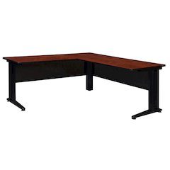 66 x 78 in. L Shape Desk Shell- Cherry