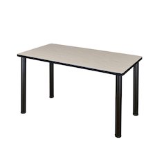 42 x 24 in. Training Seminar Table- Maple Top, Black Legs