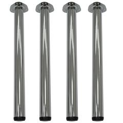 Kee Post Table Legs (Set of 4)- Chrome