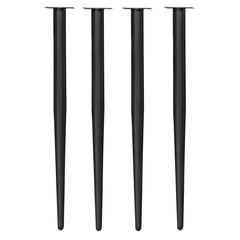 Kahlo Tapered Post Legs (Set of 4)- Black