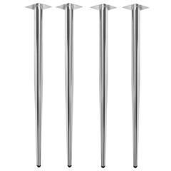 Kahlo Tapered Post Legs (Set of 4)- Chrome