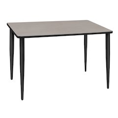 42 x 24 in. Training Seminar Table- Maple Top, Black Tapered Legs