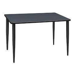 48 x 24 in. Training Seminar Table- Grey Top, Black Tapered Legs