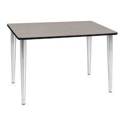 48 x 24 in. Training Seminar Table- Maple Top, Chrome Tapered Legs
