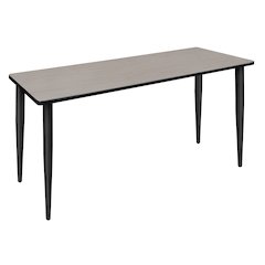 66 x 24 in. Training Seminar Table- Maple Top, Black Tapered Legs
