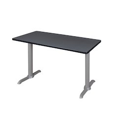 42" x 24" Training Table- Grey/ Grey Base