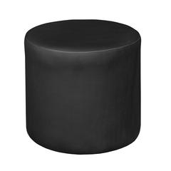 Logan Round Ottoman- Black
