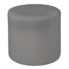 Logan Round Ottoman- Grey