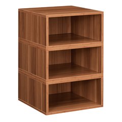 Niche Cubo Storage Set- 3 Half Size Cubes- Warm Cherry