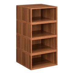 Niche Cubo Storage Set- 4 Half Size Cubes- Warm Cherry