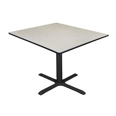 Large 48 in. Square X-Base Breakroom Table- Maple