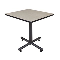 30 in. Square X-Base Breakroom Table- Maple