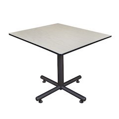 48 in. Square X-Base Breakroom Table- Maple