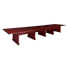 Prestige 240" Modular Conference Table with 3 Power Data Grommets- Mahogany