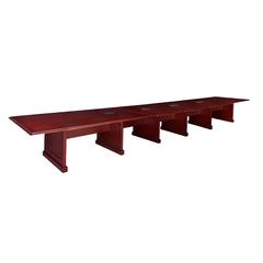 Prestige 288" Modular Conference Table with 4 Power Data Grommets- Mahogany