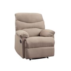 Arcadia Motion Recliner Beige Woven Fabric