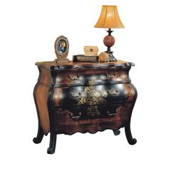 Roma Chest Oak & Antique Black