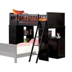 Willoughby Twin Loft Bed Black