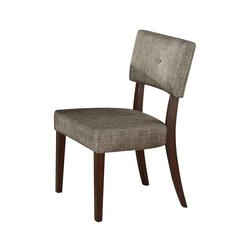 Drake Side Chair (Set-2) Gray Fabric & Espresso