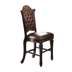 Vendome Counter Height Chair (Set-2) Synthetic Leather & Cherry