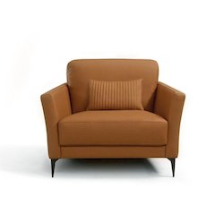 Tussio Chair w/Pillow Saddle Tan Top Grain Leather