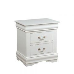 Louis Philippe Nightstand White