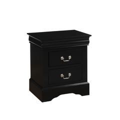 Louis Philippe III Nightstand Black