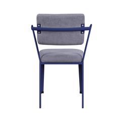 Cargo Office Chair Gray Fabric & Blue