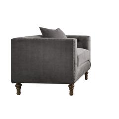 Sidonia Chair w/Pillow Gray Velvet